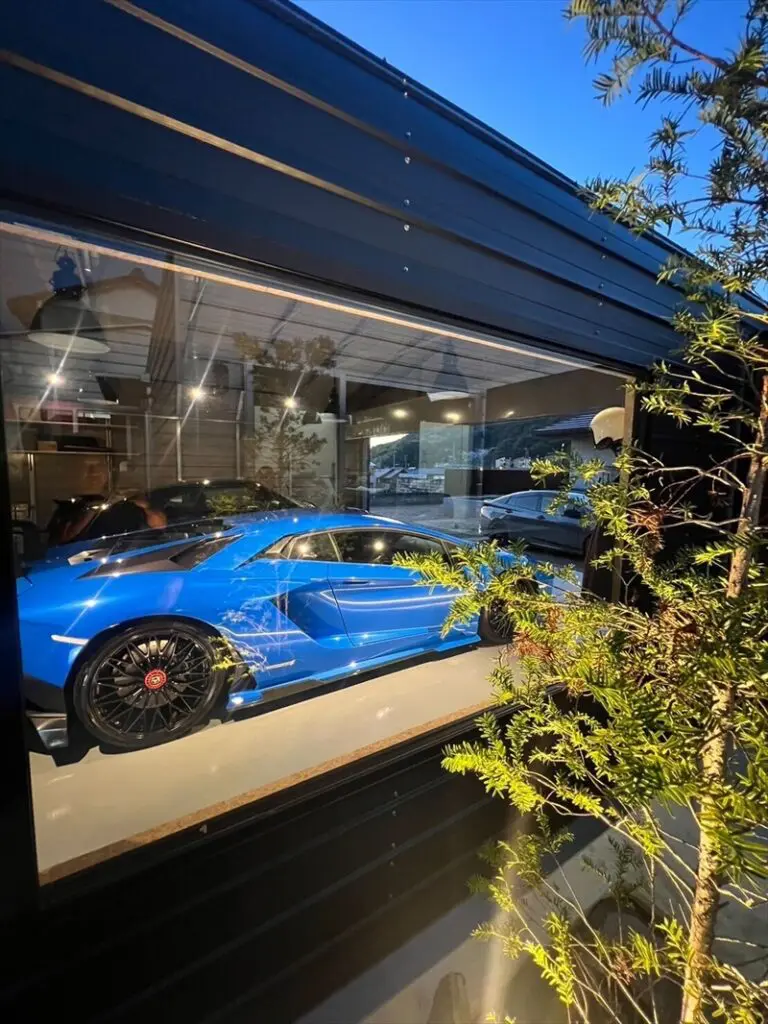 ガレージM様 洗浄機プレゼント中！ タクボ物置 ガレージ カールフォーマ スクード